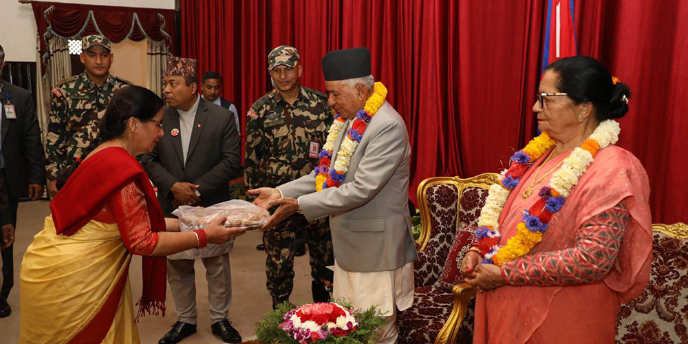 कुमारी घरका तर्फबाट राष्ट्रपति पौडेललाई बधाई